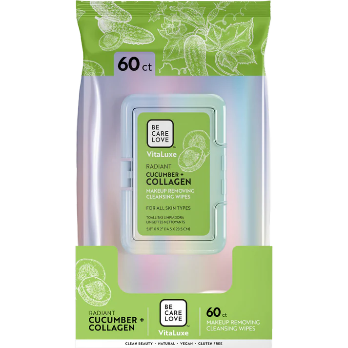 BE CARE LOVE Vitaluxe Radiant Make Up Removing Wipes