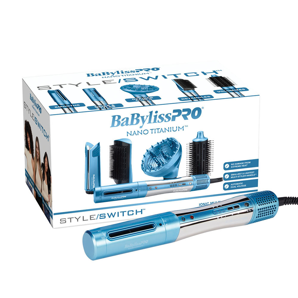 BaByliss Pro Nano Titanium Style/Switch Ionic Multi-Styler & Dryer