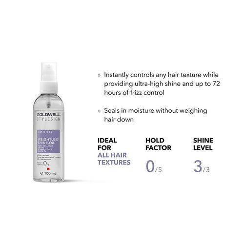 GOLDWELL SMOOTH Weightless Shine-Oil 125ML
