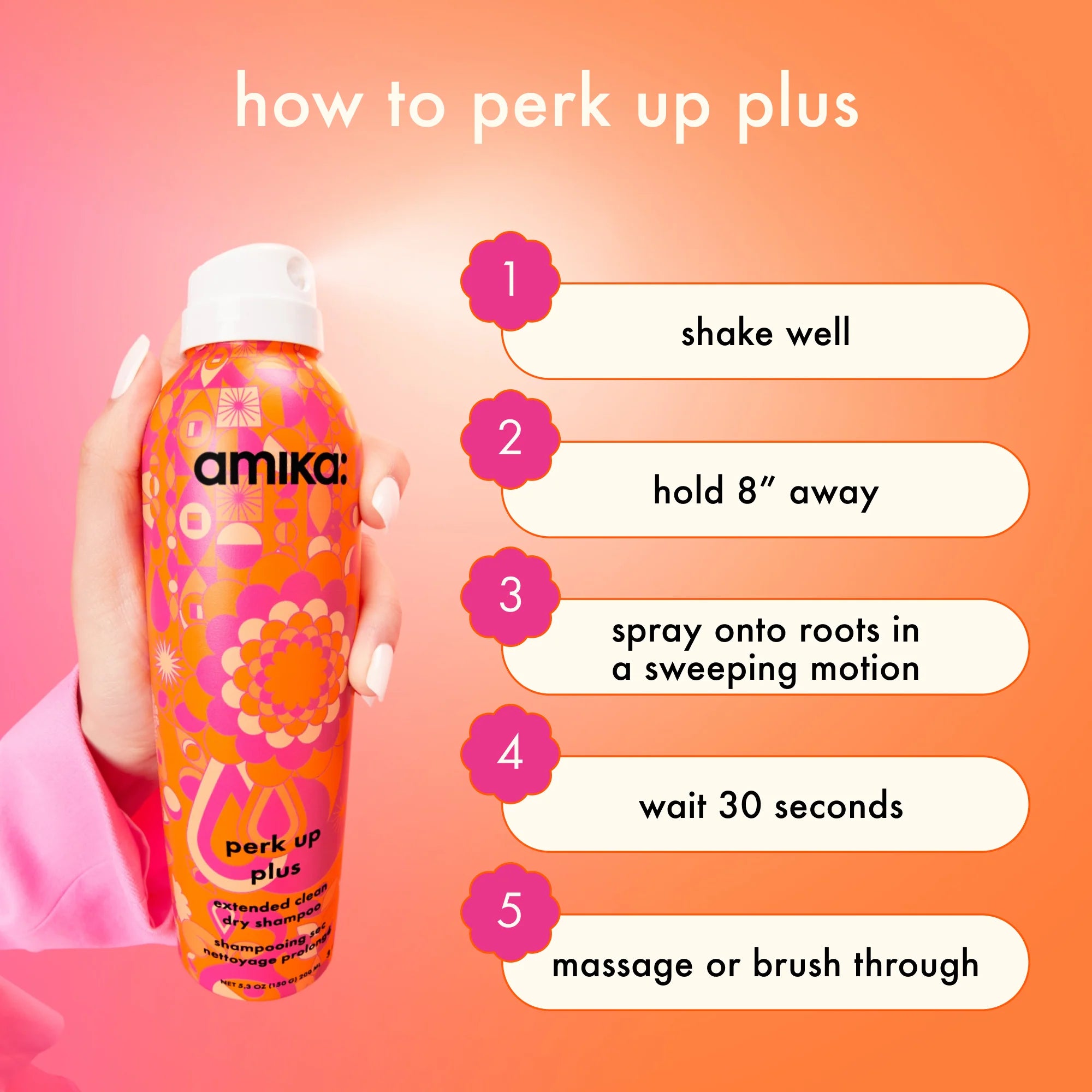 amika: Perk Up Plus Extended Clean Dry Shampoo 199ml