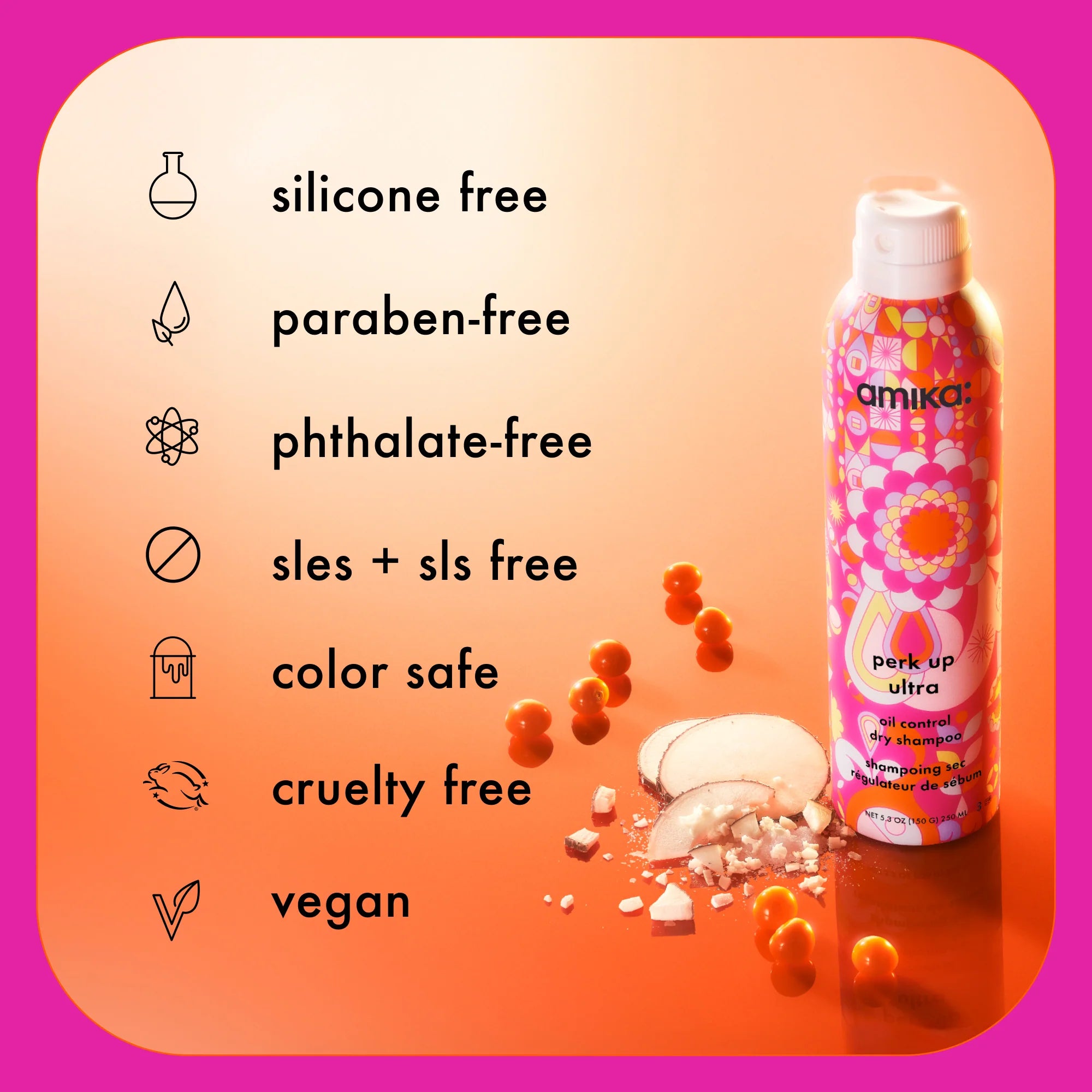 amika:  Perk Up Ultra Oil Dry Shampoo 250ml