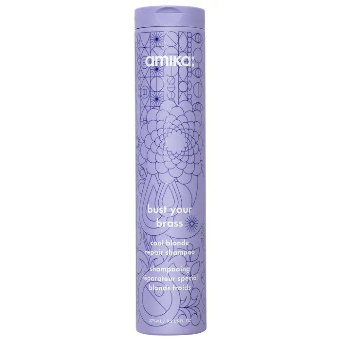 amika: Bust your Brass Cool Blonde Repair Shampoo 275ml