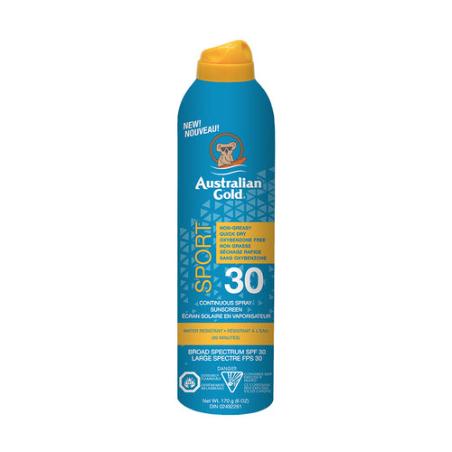 Australian Gold SPF30 Continuous Spray Sport 6oz
