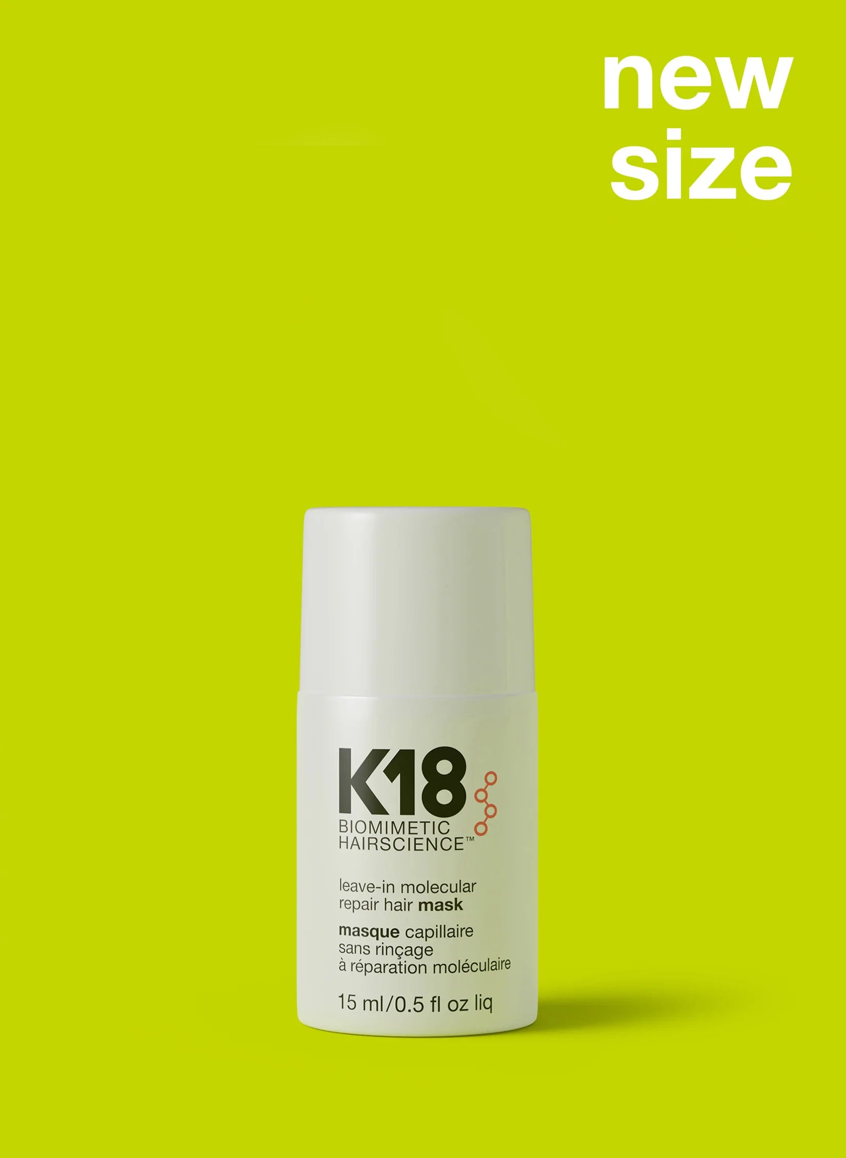 K18 Biomimetic Hairscience Leave-in Molecular Repair Hair Mask 15ml