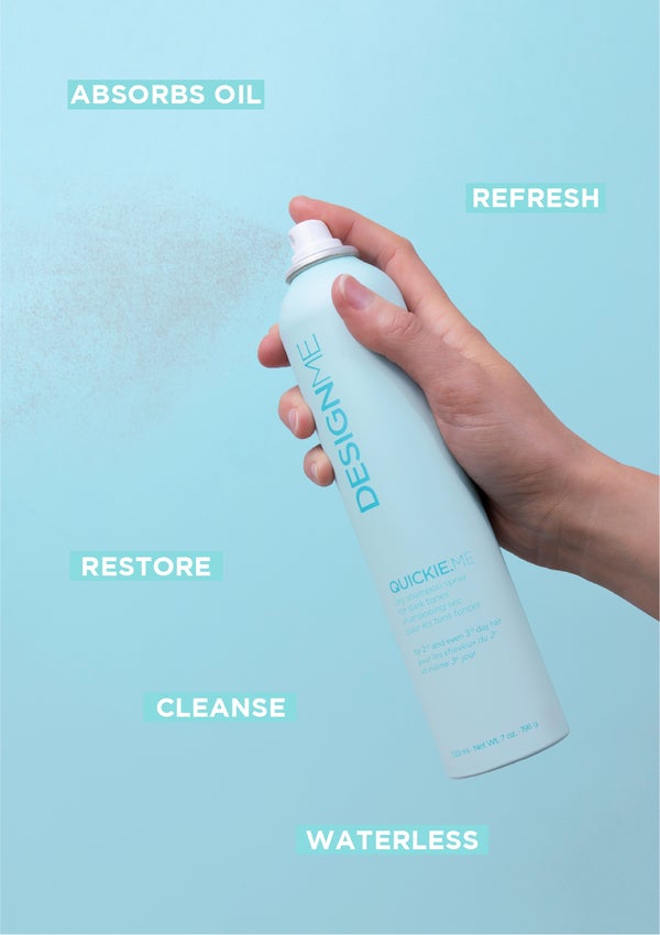 DESIGNME-QUICKIE.ME Dry Shampoo - dark tones 7oz