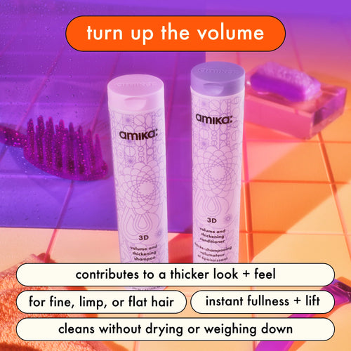 amika: 3D Volume + Thickening Shampoo 275ml