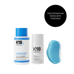 K18 Biomimetic HairScience Damage Shield Shampoo & Repair Mask Set