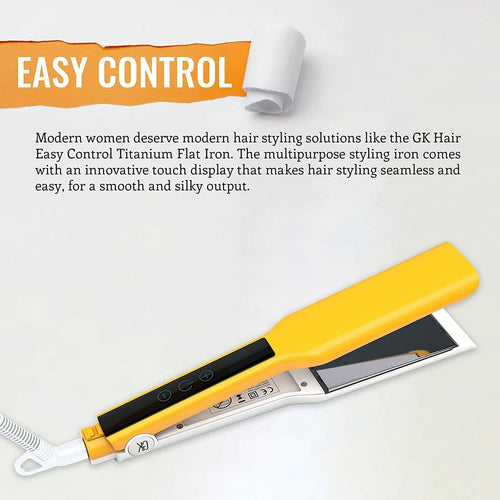 GKhair Easy Control Titanium Flat Iron