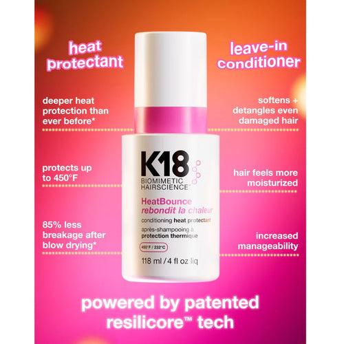 K18 HeatBounce Heat Protectant 118ml