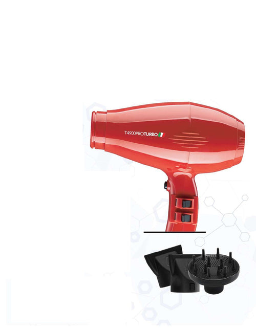 INF Professional T4900 Red Turbo Compact Hair Dryer