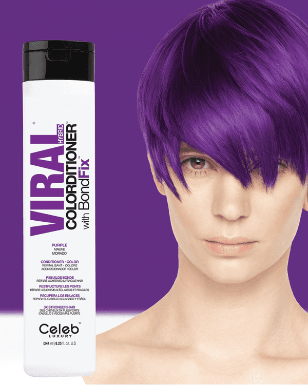CELEB LUXURY Viral Colorditioner Purple 244ML