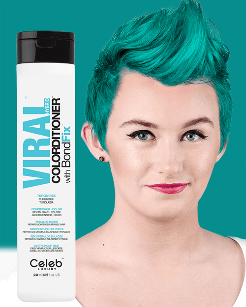 CELEB LUXURY Viral Colorditioner Turquoise 244ML
