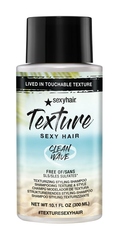 SEXY HAIR TEXTURE Clean Wave Shampoo 10.1oz